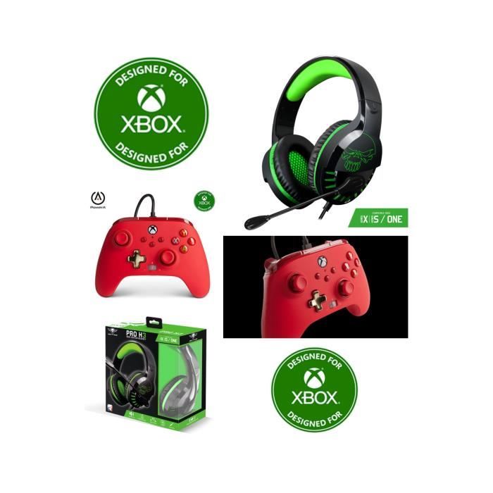 Pack Manette XBOX ONE X PC Officielle + Casque Gamer PRO H3 SPIRIT OF GAMER XBOX ONE/ /XPC
