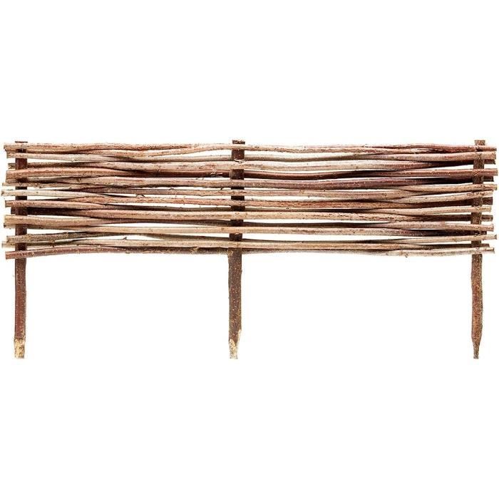 Lattes De Clôture En Noisetier - 24 Tailles (ex: 7x9 Cm X 140 Cm) - Planches Brutes Pour Bricolage Jardin Et Décoration