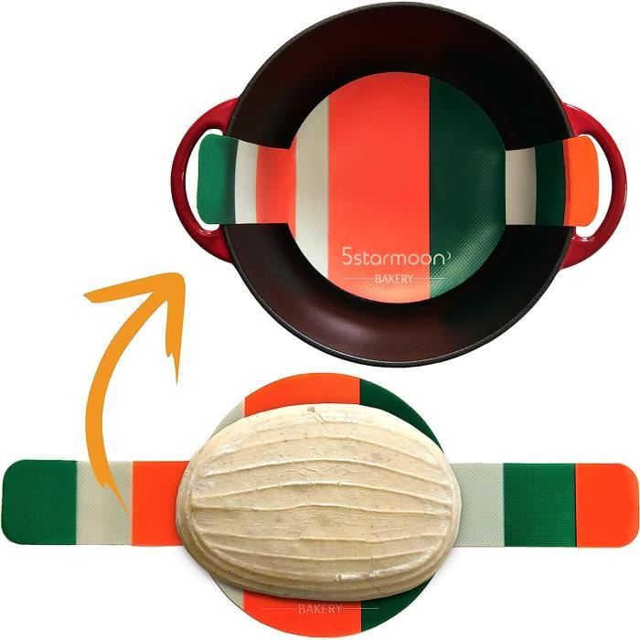Tapis Pain Silicone 2 Pièces - Pour Four Hollandais - Antiadhésif, Réutilisable - Rond Et Ovale