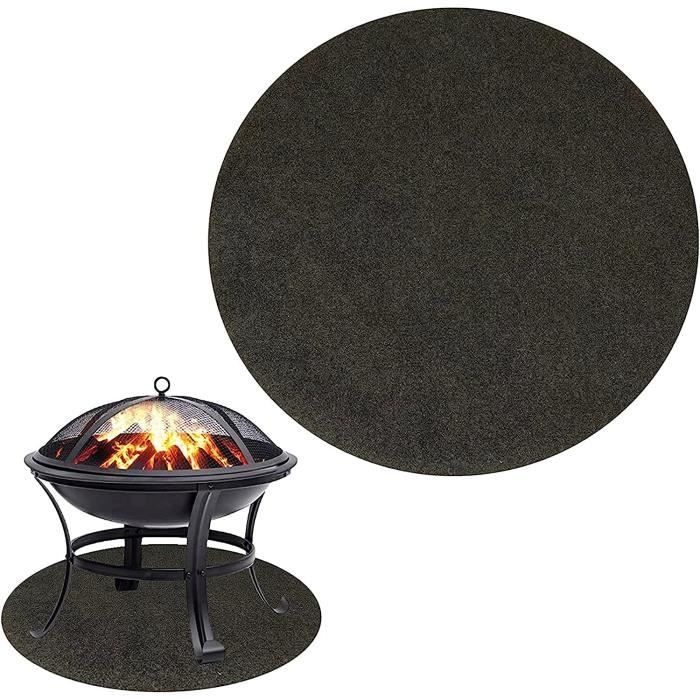 Tapis Réfractaire Sous Barbecue 45*37cm Tapis Barbecue Tapis Ignifuge Anti Feu Fire Pit Mat - Tapis de Foyer pour Terrasse pour Barbecue Gril, Sous- couche de gril Protection de Sol Pelouse