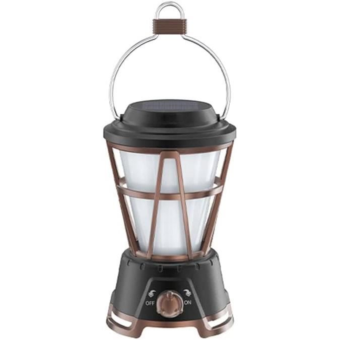 Lampe De Camping Solaire Led Rechargeable Multifonction Pliante