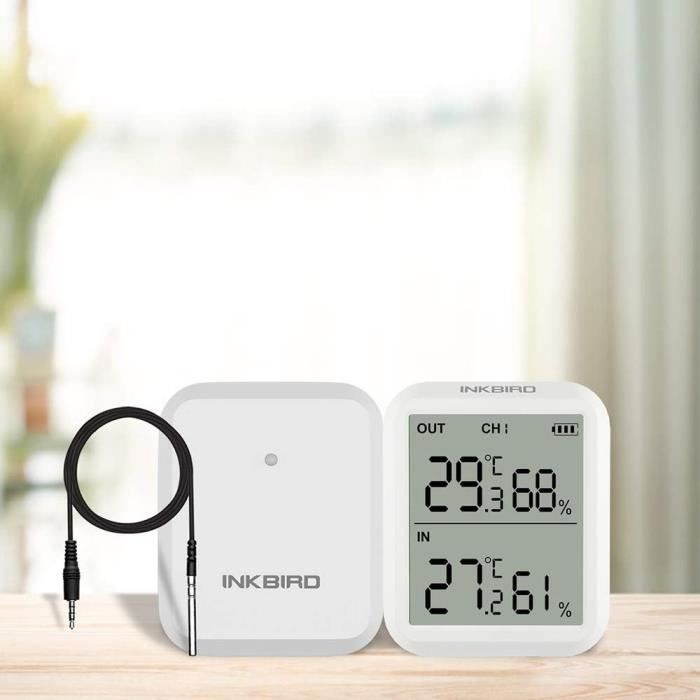 Inkbird ITH-20 Thermometre Hygrometre Avec Écran LCD, Min/Max