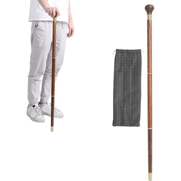 Bâton De Marche En Bois Style Victorien Vintage - Poignée Laiton - Neuf - Unisexe Adulte - Fabriqué En Inde