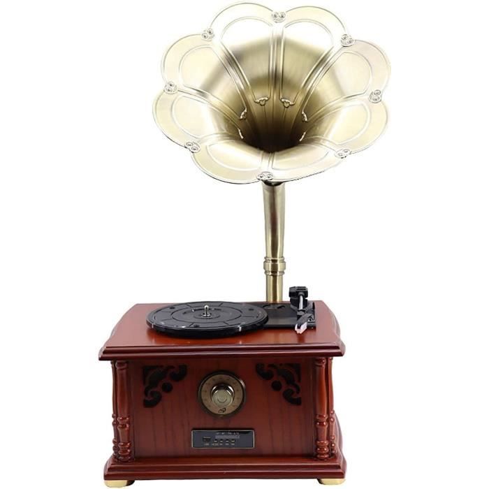 Tourne-disque + Ampli + Haut-parleur La Voix De Son Maître – Ensemble Vintage
