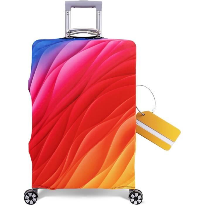 Protège Valise Housse Soute Housse De Protection élastique Pour Valise – Taille S/M/L/XL, Polyester lycra, Lavable, Pour Valises 18-32 Pouces