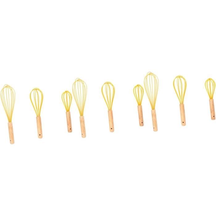 Batteur à œufs 2 Pièces Avec Manche En Bois En Acier Inoxydable Fouet A Oeufs A Main Melangeur En Spirale Gadget De Cuisine 10 Pouces 12 Pouces Couleur Aleatoire 86250420