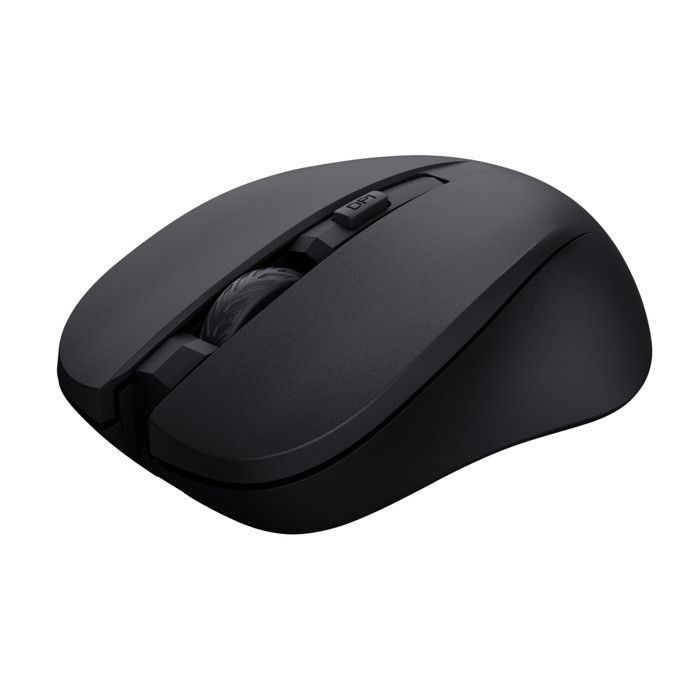 Souris filaire silencieuse - TRUST - Mydo - Clics silencieux - Capteur optique précis - 1000 DPI - USB Noir