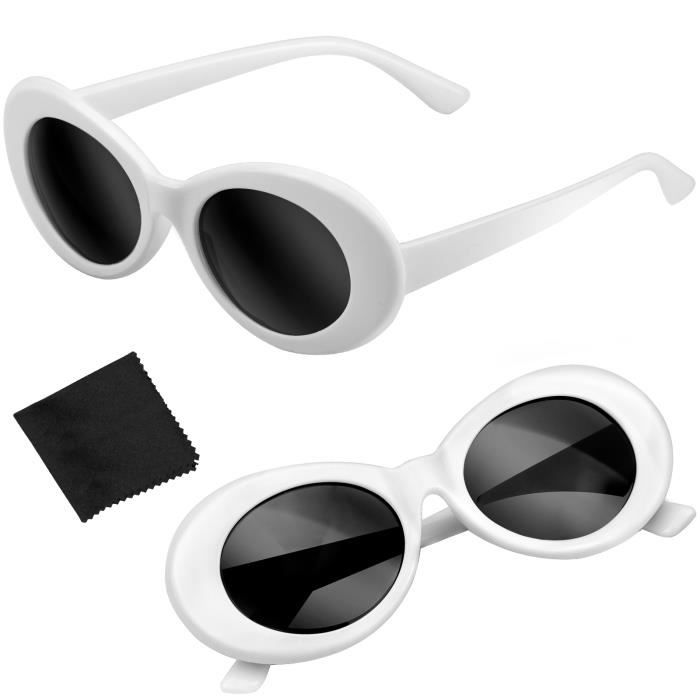 Lunette de soleil ronde blanche online