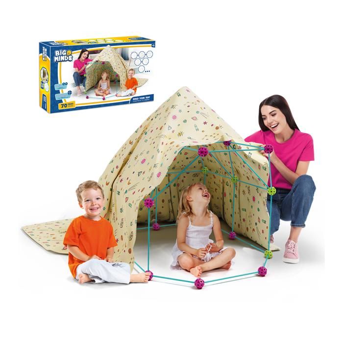 Build Your Cabin - Big Minds Kit de construction pour enfants : Kit de construction pour enfants