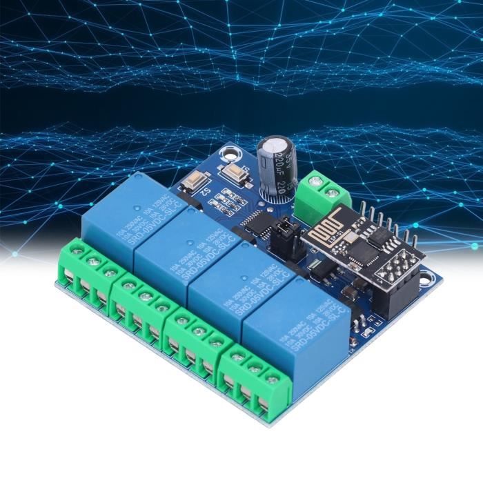 Module Relais WiFi ESP32-S3 1 Canal - Contrôle Bluetooth/RS485, Protection Isolation, Boîtier Rail DIN