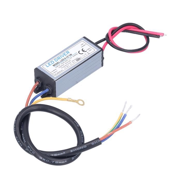 Alimentation LED Driver 3W-50W 300mA - Entrée 85-265V AC - Sortie 4 Broches - IP44 - Garantie 3 Ans