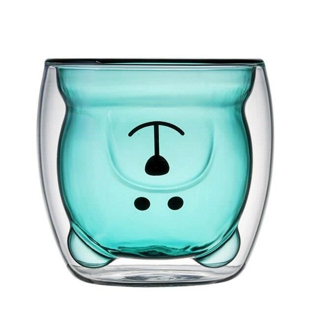 Tasse En Verre Patte De Chat 300 Ml - Bprtcra - Design Original Pour Café, Lait, Whisky - Idée Cadeau