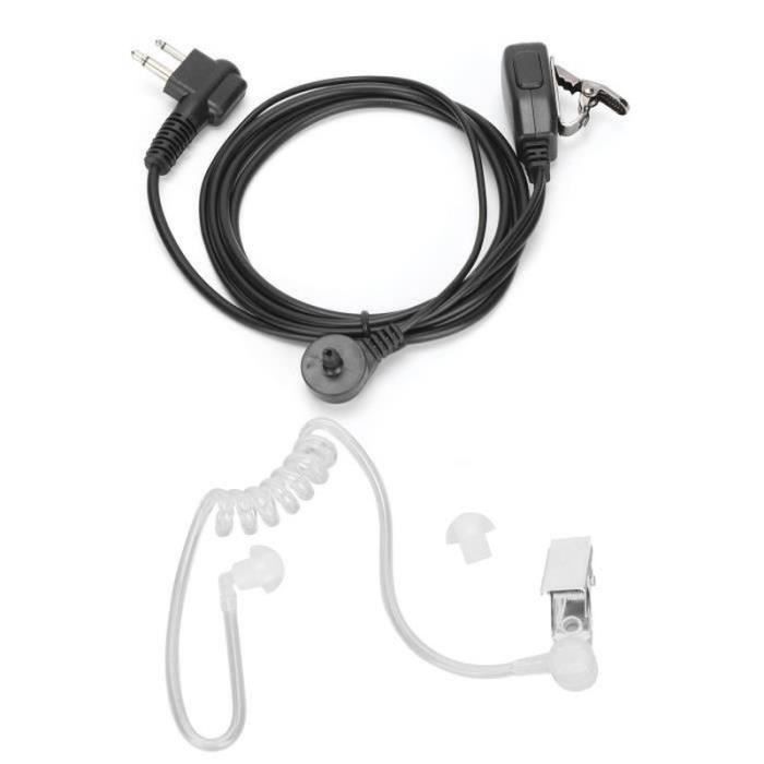 Casque-micro Anti-bruit Pour Talkie-walkie Kenwood - Écouteur étirable 8,2 Cm, Connecteur 3,5/2,5 Mm
