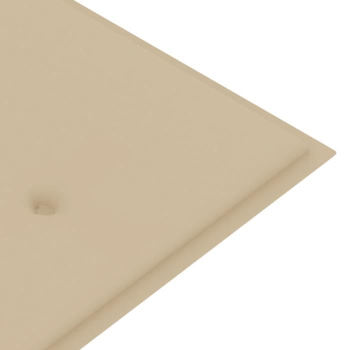 ronjp coussin de banc de jardin pour fauteuils canapés - beige - tissu (100 % polyester) - 150 x 50 x 3 cm 500 g / m²