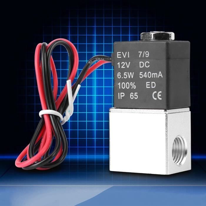 YUYJP Electrovanne pneumatique électrique 12V DC 1/4 "2 voies fermée — free download