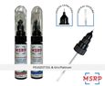 MSRP FRANCE - Kit stylos retouche peinture voiture pour PEUGEOT EVL & Gris Platinum - Atténuer rayures ou éclats de peinture-1