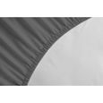 DRAP HOUSSE GRIS FONCE 180x200 cm + 35 cm 100% COTON 57 FILS (LABEL OEKO-TEX)-1