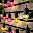 Guirlande lumineuse guinguette solaire 30 LED  multicolore  -1