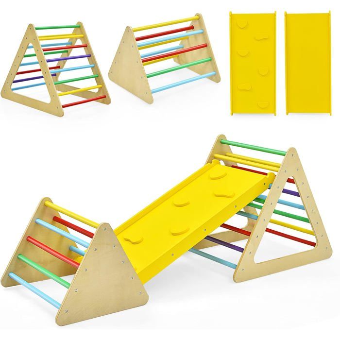 Daromigo Triangle d'escalade Enfant Modulable Arche, Panneau d'Escalade Daromigo Triangle d'escalade Enfant Modulable Arche, Panneau d'Escalade