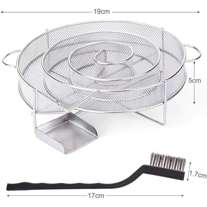 Générateur Fumée Froide Pour Fumoir - Serpentin + Sciure De Hêtre 1,2kg + Crochets - Pour Viande, Poisson, Fromage
