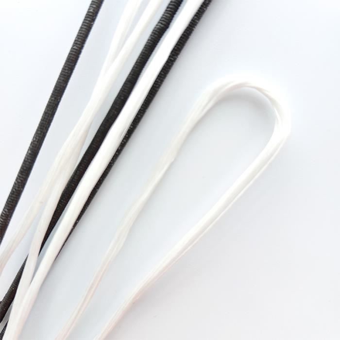 Blanc Environ 149cm--Corde pour arc classique de 60 à 68 pouces avec 12  brins, accessoire de tir à l'arc, 1 p