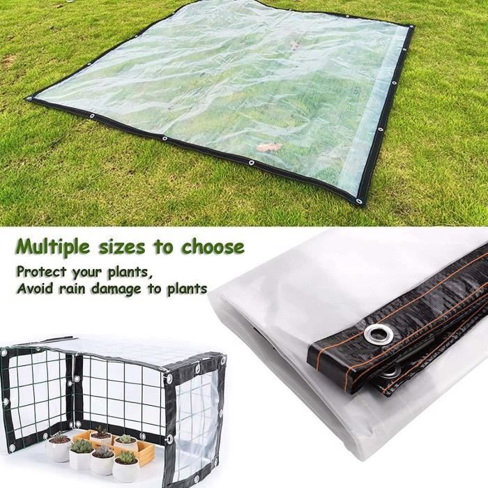 Bâche De Couverture étanche PE Avec œillets 8x10 M - 260g/m² - Blanche - Ecd-Germany
