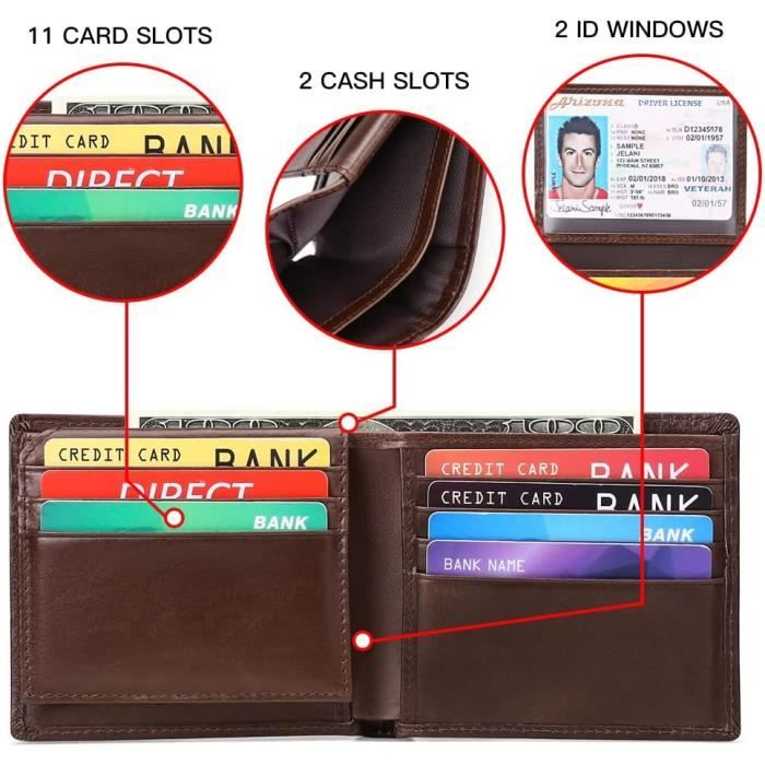 Portefeuille Femme GAEKEAO En Cuir - Blocage RFID - Porte-clés Intégré - Multi-compartiments - Léger Et Compact