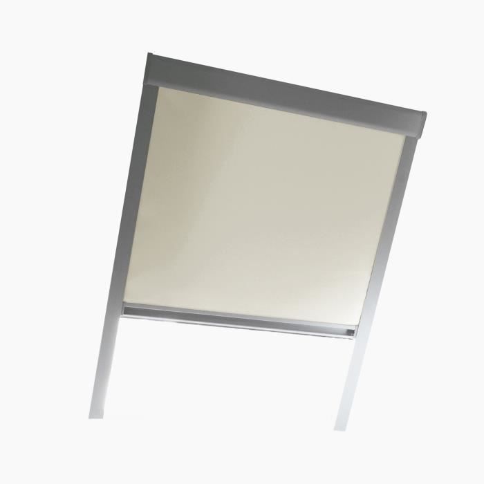 Store De Fenêtre De Toit Occultant Velux S06 - 114 X 118 Cm Beige - Fixation à Visser
