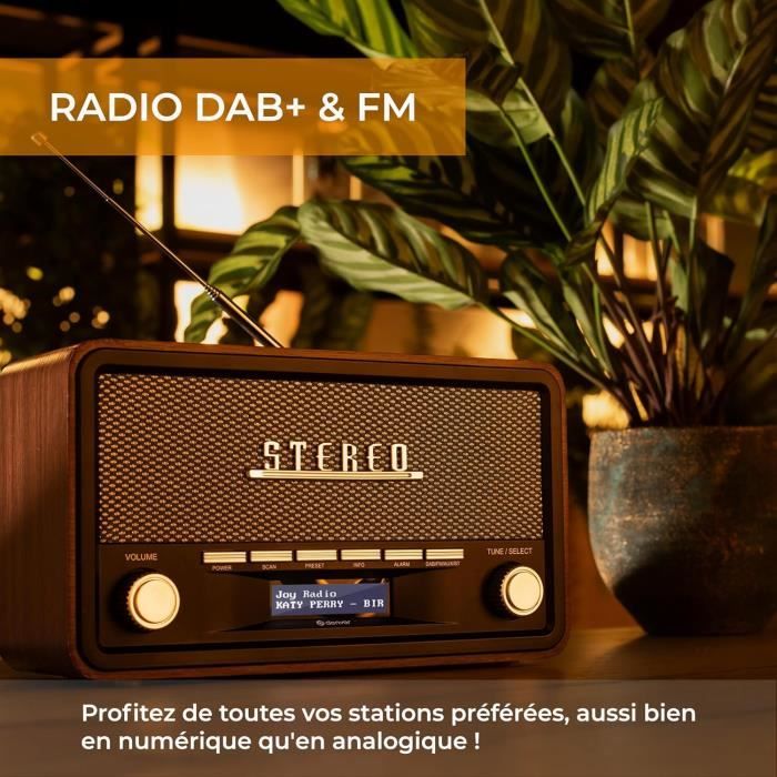 Dab Raido Menu Radio Dab Bluetooth - Radio Dab Portable (Dab+- FM) - Radio Numérique ...