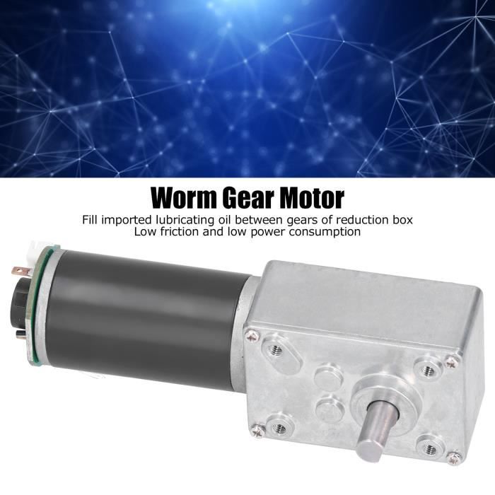 Moto-Réducteur 12V 20RPM DC - Couple 67kg.cm, Auto-Bloquant | Pour Robot, Serrure, Table Tournante