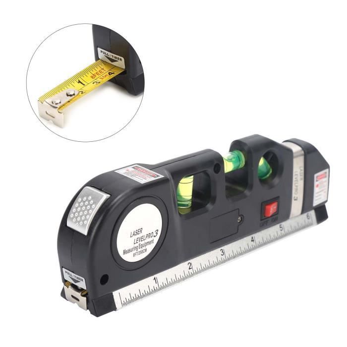 Niveau Laser Règle Portable Levelpro3 – Lignes Verticale Et Horizontale, Compact, Jaune