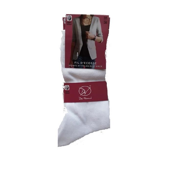 LEON D'ORO Chaussettes Costina Femme Coton Léger Fil D'Écosse 3 Paires - Made In Italy