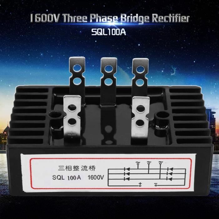 Redresseur En Pont Triphasé 300A 1600V - Module Diode MDS, Emballage Résine, Pour Alimentation Électrique
