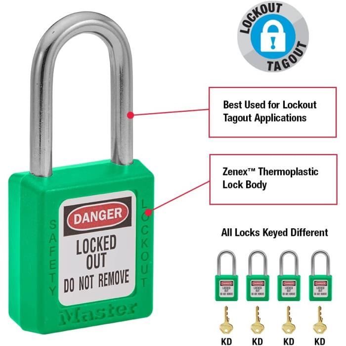 Cadenas de sécurité en thermoplastique Zenex(MC) main image 1
