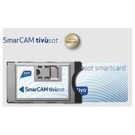 Module Tivusat SmarCam 4K Ultra HD CI avec Carte Intelligente TiVu Aktive Smartcard