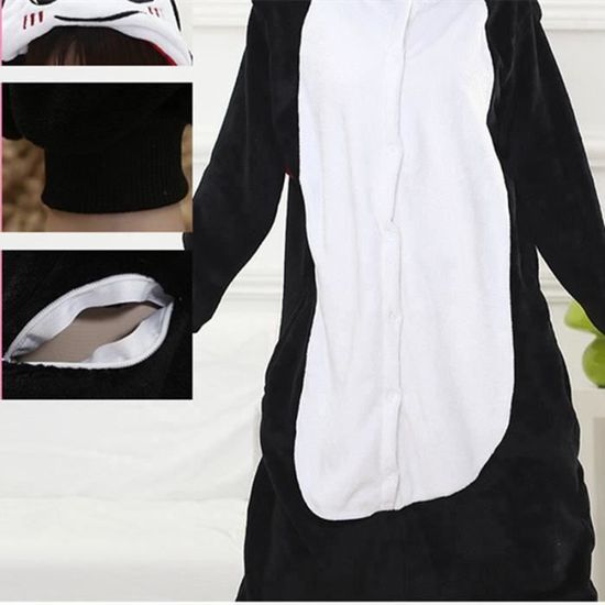 Pyjama Grenouillère Diable Adulte – Flanelle Douce Et Chaude – Taille L (164-174 Cm) – Pour Halloween, Cosplay Ou Cocooning Hiver - 7