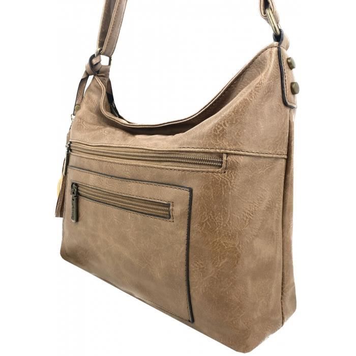 Sac a main Krlot MARRON K0321 Marron Cdiscount Bagagerie Maroquinerie