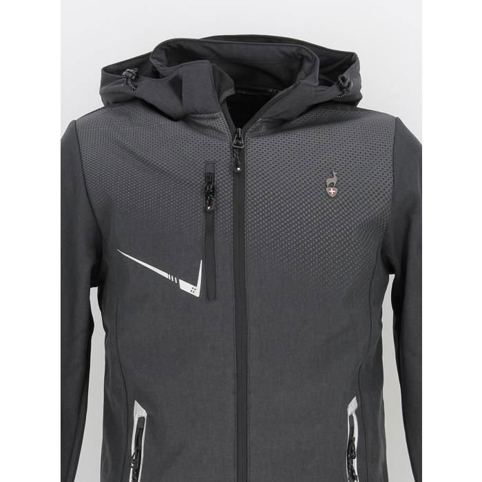 Vestes techniques Veste softshell h Aulp Gris anthracite foncé