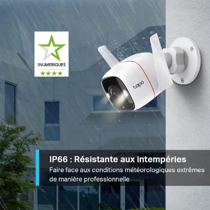 Caméra Surveillance WiFi extérieur - TP-Link TAPO C320WS - QHD 4MP(2K+) -  Vision nocturne - IP66 - Compatible Alexa - Cdiscount Bricolage