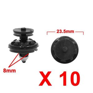 Cocosity 100 Rivets Plastique Clips pour Voiture Noir - Bricolage Cocosity 100 Rivets Plastique Clips pour Voiture Noir - Bricolage