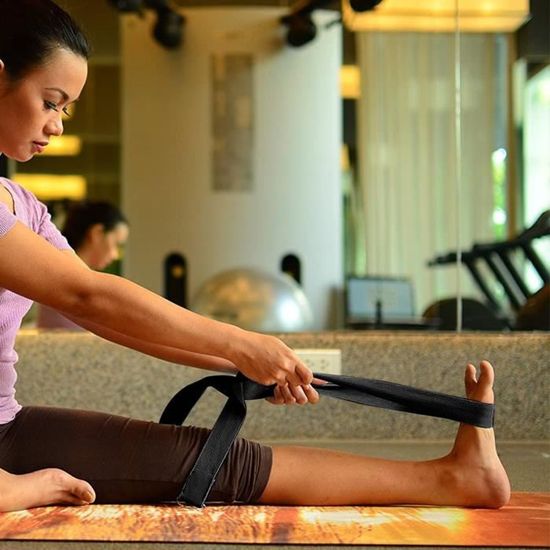 Sangle De Yoga Réglable – Lot De 2, En Coton, Noeud Coulissant, Pour Tapis Et étirements