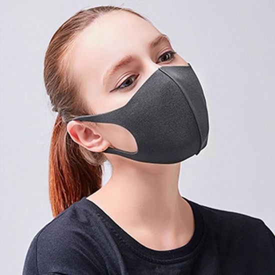 SH M188 Masque de bouche et de nez en coton 2 couches avec 10 filtres 3 couches lavables /à 60 /°C c/œur