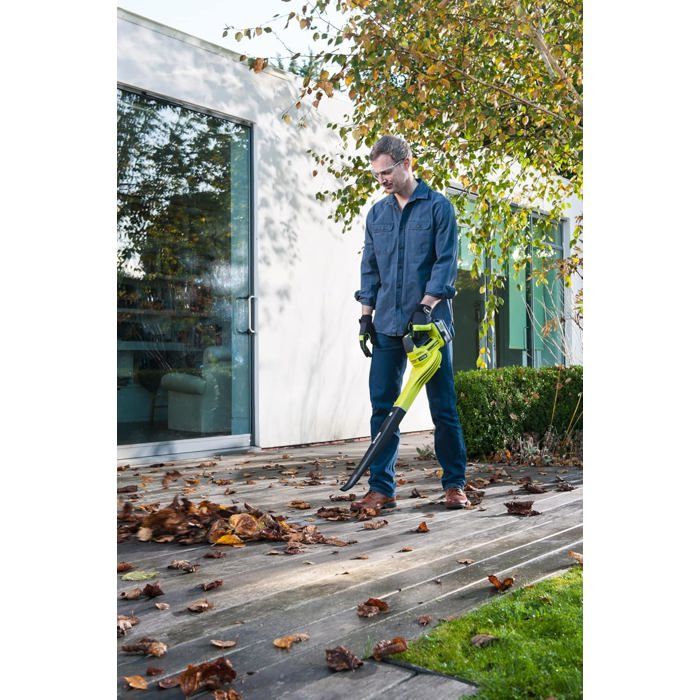 Souffleur De Feuilles Sans Fil 600 000 Tr/min - Puissance 150 MPH / 350 CFM - Avec 2 Batteries Et Chargeur - Léger (1,12 Lbs) Pour Jardin, Terrasse, Voiture - 7