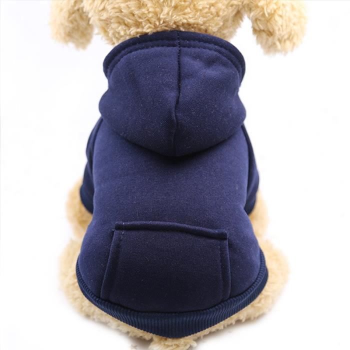 Riforla Petit Chiot Chaud Pull D'Hiver à Capuche Vêtements Chien