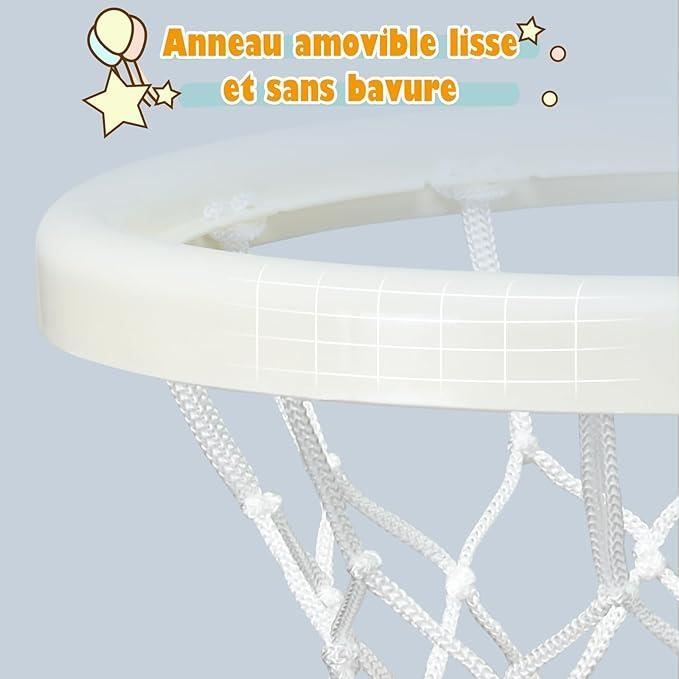 GOPLUS 3 en 1 Panier de Basket Enfant avec 5 Niveaux de Hauteur GOPLUS 3 en 1 Panier de Basket Enfant avec 5 Niveaux de Hauteur