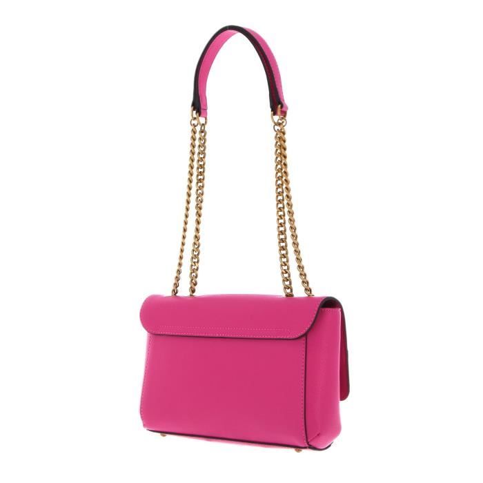 GUESS Nell Convertible Crossbody Flap Fuchsia 202679 sac