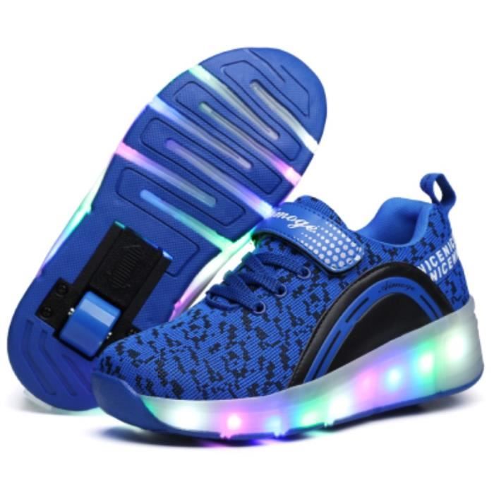 Chaussures de sport a roulettes retractables pour enfants SexeMara LED brillantes Achat Vente Chaussures de sport a roulettes retractables pour enfants SexeMara LED brillantes Cdiscount