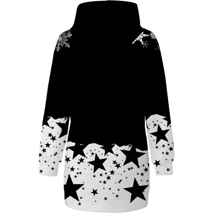 Robe Femme Robe De Noel Moche Imprimé Wapiti Moche Automne Hiver