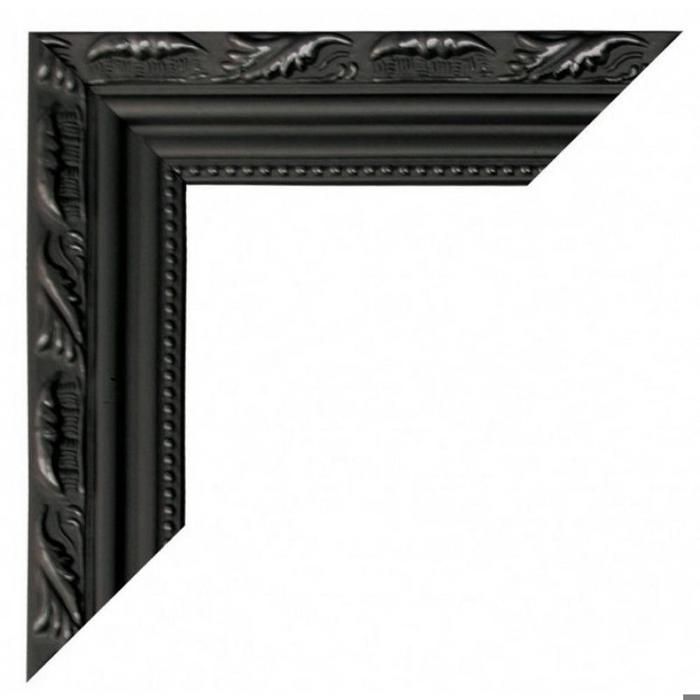 Cadre Photo Ancien En Bois Massif 'VIKTOR' - Style Shabby Vintage Baroque, Noir, Made In Germany