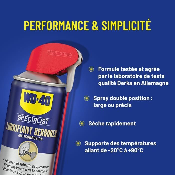 Le Lubrifiant au Silicone WD-40 SPECIALIST : lubrifie proprement